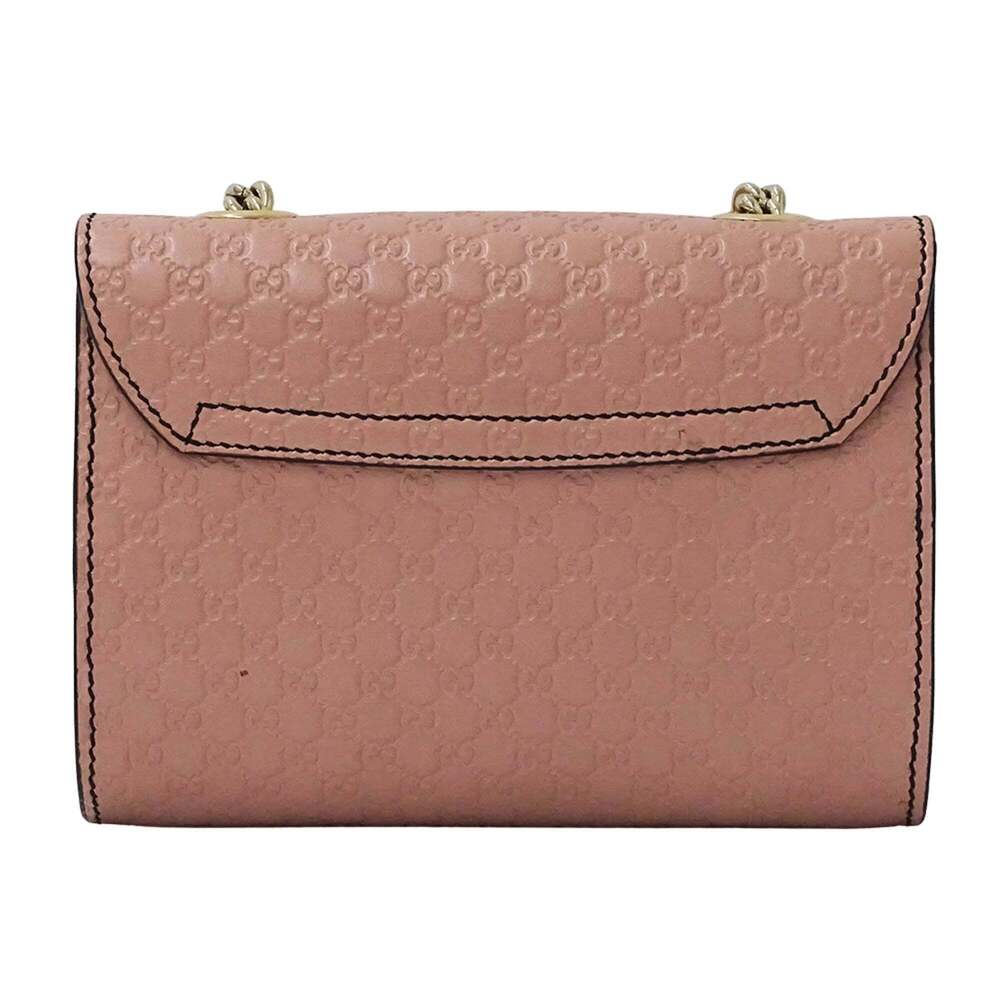 GUCCI Pink Leather Horsebit Shoulder Bag - Picture 2 of 14